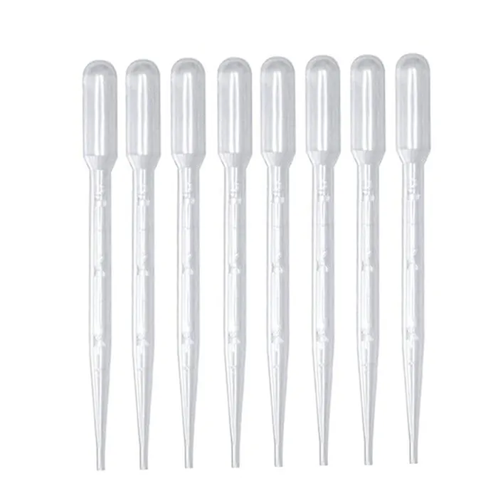 Pipeta de transferencia Pasteur de plástico LDPE desechable de 0,2 mL 0,5 mL 1mL 3mL 100ul