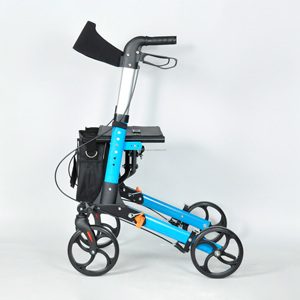 BQ1002B Rollator Walker de aluminio ajustable Rollator plegable <span class=keywords><strong>con</strong></span> <span class=keywords><strong>asiento</strong></span> cómodo <span class=keywords><strong>para</strong></span> personas mayores y <span class=keywords><strong>adultos</strong></span> - Product Image 3