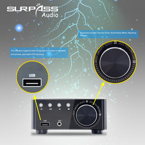 Bm100 + CR840 Công Suất Cao 50W Mini Cho <span class=keywords><strong>Bluetooth</strong></span> Khuếch Đại Với HIFI Sốt Loa Trần Kết Hợp Bộ Thu & Bộ Khuếch Đại - Product Image 6