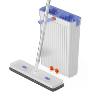 <b>Mop</b> 40cm Wide Rectangular <b>Microfiber</b> Telescoping Handle For Efficient <b>Floor</b> Cleaning - Product Image 2