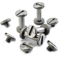 Vis Chicago en acier inoxydable 304 de haute qualité, vis de fixation à tête plate pour artisanat du cuir et réparation d'outils
