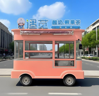 Camionnette alimentaire électrique personnalisée, mini-remorque pour hamburgers, café, glaces, poulet frit, restaurant, chariot de restauration