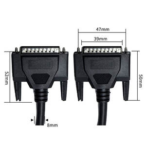 Cable d-sub de 44 Pines, conector macho y hembra, negro, blindado, <span class=keywords><strong>Hd44</strong></span> - Product Image 2