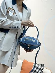 Vente en gros de sacs à main chic en forme de football américain <span class=keywords><strong>pour</strong></span> femmes <span class=keywords><strong>sac</strong></span> de soirée de mariage à la mode <span class=keywords><strong>sac</strong></span> de football Super Bowl - Product Image 6