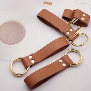 Jupe plissée de randonnée pour femmes médiévales, double anneau en cuir et métal, accessoires de ceinture Renaissance, ceinture de taille. - Product Image 3