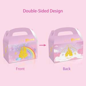 12 pièces <span class=keywords><strong>princesse</strong></span> boîtes à friandises rose <span class=keywords><strong>princesse</strong></span> château coffrets cadeaux petite <span class=keywords><strong>princesse</strong></span> boîtes à cadeaux avec poignée pour anniversaire bébé douche - Product Image 3