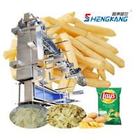 Volautomatische Frites Aardappelsticks Maker Lange Aardappelchipmachine Nieuwe Friteuse Voor Fruitgroente Lijn Shengkang Shengshi