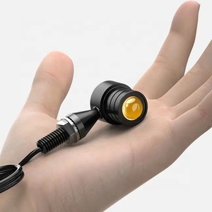 Mini Indicador de conducción trasera <span class=keywords><strong>LED</strong></span>, luces de señal de giro para motocicleta, soporte M8, relé integrado de aluminio para Kawasaki Suzuki <span class=keywords><strong>Yamaha</strong></span>, 2 uds. - Product Image 6