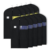 Sac de vêtement pliable personnalisé, réutilisable, durable, non tissé, 24x60 pouces, pour robe de soirée et costume, avec logo imprimé en sérigraphie, marque OUXUN