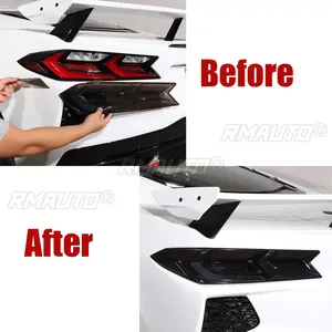 Cubierta de Luz Trasera para Chevrolet Corvette C8 Stingray Z51 Z06 2020-2023, Protector de Faro Ahumado Negro 2021 2022 - Product Image 2