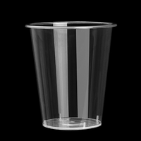 Gobelets jetables transparents à paroi rigide en plastique PP moulé par injection, 360 ml, pour thé au lait et jus, avec logo et couleur personnalisés