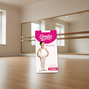 กางเกงรัดรูปไนลอนสำหรับเด็กผู้หญิงคาเมเลีย ปรับขนาดได้ 1-3 ปี ชุดฝึกซ้อมเต้น - Product Image 2