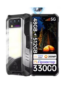 สำหรับ WP100 Titan 5G โทรศัพท์มือถือสุดแกร่ง Octa Core IP68 36GB+512GB แบตเตอรี่ 33000mAh ชาร์จเร็ว 66W กล้อง 200MP หน้าจอ 6.8 นิ้ว Android 14 พร้อมโปรเจคเตอร์ เหมาะสำหรับการตั้งแคมป์ - Product Image 1