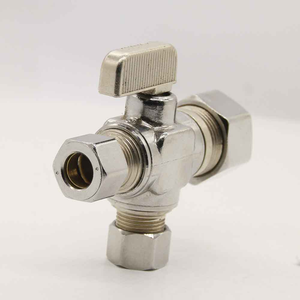 Robinet à boisseau sphérique à 3 voies en laiton chromé, cartouche de réduction de débit Variflow, robinet à aiguille ThermoShield résistant aux hautes températures pour la vapeur - Product Image 2