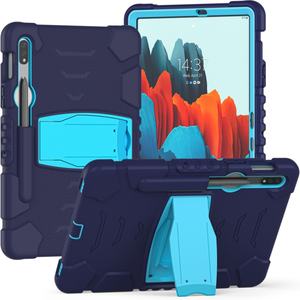 เคสแท็บเล็ตสำหรับ <span class=keywords><strong>Samsung</strong></span> <span class=keywords><strong>Galaxy</strong></span> <span class=keywords><strong>Tab</strong></span> S10 <span class=keywords><strong>FE</strong></span> X520 / S9 <span class=keywords><strong>FE</strong></span>/X510/S9 X710/<span class=keywords><strong>S7</strong></span> T870/S8 X700ขาตั้งสายคล้องไหล่ที่จับดินสอ - Product Image 1