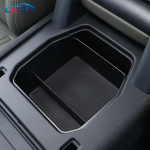 Kit <span class=keywords><strong>Interior</strong></span> de Coche Negro ABS, Caja de Almacenamiento para Reposabrazos Central para Land Rover <span class=keywords><strong>Defender</strong></span> 90 110 130 L663 2020-2025 - Product Image 6