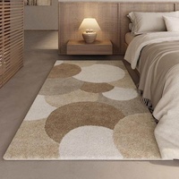 Schlafzimmer-Bettvorleger, Wohnzimmer-Sofa-Teetisch-Teppich, Kunstkaschmir, gewebtes geometrisches Muster, rutschfeste Matte, Balkon-Schwimmteppich
