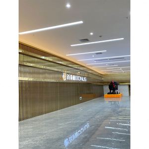 LL292 Modern Black Matte Stainless Steel Metal <b>Sheet</b> Grille Wall Panel Louvers Decorative Fluted Panel Hotel Apartment Hall - Product Image 6