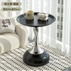Modern Luxury Rock Slab Edge Coffee Table <b>for</b> Living Room Sofa Corners & <b>Balcony</b> Simple Movable Set - Product Image 6