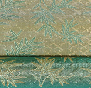 Revêtement mural en acier inoxydable ultra-fin, ignifuge, tissé jacquard métallique à motif bambou oriental, texture distinctive - Product Image 2
