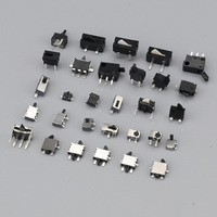 Interrupteur tactile micro-limiteur JC-TS24B, montage en surface 4 broches avec poteau de guidage pour bouton de réinitialisation et connexion de manette de jeu