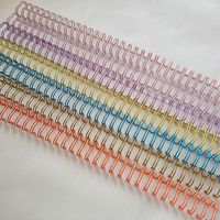 Reliure spiralée à double boucle métallique O Anneau de fil spiralé à double boucle pour ordinateur portable ou calendrier