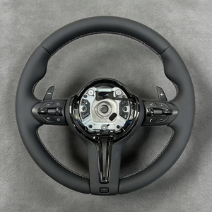 Volante de Cuero M para <span class=keywords><strong>BMW</strong></span> 320 325 330 550 F30 F35 F36 F10 F15 F16 F20 F07 F25 E90 E70 M3 M4 M5 <span class=keywords><strong>M7</strong></span> F32 - Product Image 3