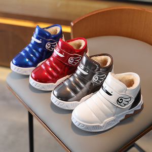 Bottes de neige pour enfants, chaussures d'hiver, nouvelles bottes thermiques mi-hautes à semelles souples pour garçons et filles - Product Image 2