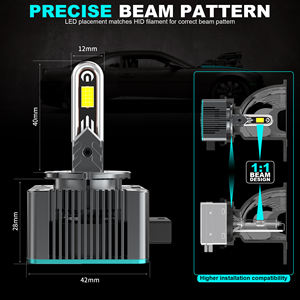 Chenlang lampu LED Canbus seri D, lampu LED daya tinggi 160W D2S D3S D4S D5S D8S D1S HID Xenon bohlam mobil - Product Image 2