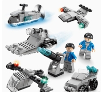 Brothers 9114 Tank Military Aircraft 10-en-1 Jouet d'assemblage de blocs de construction éducatifs pour enfants