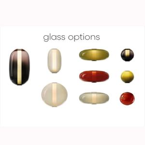 Lámpara colgante de cristal de Arte Moderno nórdico, cadena de calabaza de caramelo blanca cálida posmoderna para el hogar, cafetería, Club de ocio pequeño - Product Image 4