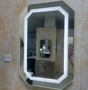 Divas 007 LED Rectangle Backlit <b>Bathroom</b> <b>Mirror</b> with Aluminum Frame Modern Design IP44 Rated Wall-Mounted for Hotel & Home Use - Product Image 3