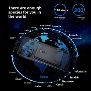 2025 AI gran modelo traductor APP pantalla OLED interpretación simultánea para voz y videollamada Color artículo popular transfronterizo - Product Image 2