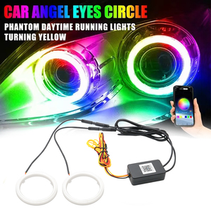 2 PCS <span class=keywords><strong>Arc</strong></span>-<span class=keywords><strong>en</strong></span>-<span class=keywords><strong>ciel</strong></span> 80MM <span class=keywords><strong>Car</strong></span> Angel Eyes Halo Rings COB Light Circle Ring LED Fog Light DRL Lamp with Latex Color Cover - Product Image 3