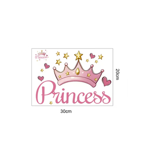 Nuevo diseño <span class=keywords><strong>de</strong></span> adhesivo <span class=keywords><strong>de</strong></span> <span class=keywords><strong>pared</strong></span> con corona <span class=keywords><strong>de</strong></span> princesa rosa y estrella <span class=keywords><strong>de</strong></span> amor, vinilo decorativo <span class=keywords><strong>para</strong></span> <span class=keywords><strong>pared</strong></span> <span class=keywords><strong>de</strong></span> dormitorio <span class=keywords><strong>de</strong></span> niña - Product Image 5