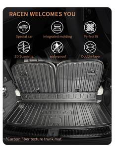 Protector de Maletero de Coche con Textura de Fibra de Carbono TPE, Moldeado al Vacío 3D/5D - Para <span class=keywords><strong>VW</strong></span> <span class=keywords><strong>POLO</strong></span> <span class=keywords><strong>TRACK</strong></span> - Product Image 3