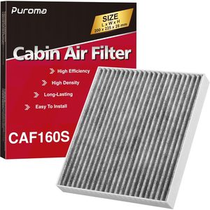 ไส้กรองอากาศในห้องโดยสาร Puroma ขนาด 200x225x28 มม. รุ่น CAF160S สำหรับรถยนต์ฮุนได โคน่า ทูซอน เวโลสเตอร์ - Product Image 1