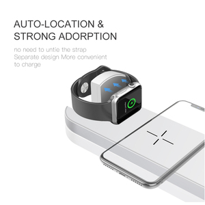 10W Qi CaseFor <span class=keywords><strong>iPhone</strong></span> X XS X MAX XR 8 inalámbrica rápida Carga completa 3 <span class=keywords><strong>en</strong></span> 1 de carga de <span class=keywords><strong>Apple</strong></span> <span class=keywords><strong>Watch</strong></span> 4 3 2 - Product Image 3