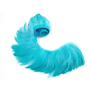 Venta al por mayor gallo de la pluma de Hackle flecos trim para disfraces de Carnaval