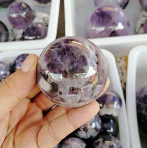 Pierres de guérison de sphère de fluorite arc-en-ciel de mica naturel en gros pour les produits spirituels - Product Image 6