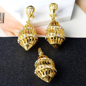 NEW Fashion Brass Jewelry <b>Sets</b> for Women 14K <b>Gold</b> Plated Trendy <b>Earrings</b> and Necklace Engagement Wedding Party Gifts - Product Image 1