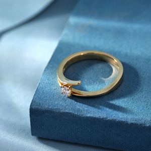 Anillo de Compromiso Clásico de Joyería Fina Exquisita con Diamante Natural de Alta Calidad en Oro Rosa Sólido de 18K Personalizado de Fábrica Directa para Fiesta - Product Image 4