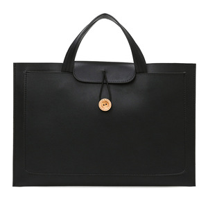 <span class=keywords><strong>Sac</strong></span> d'ordinateur en PU noir marine uni personnalisé, <span class=keywords><strong>sac</strong></span> à main <span class=keywords><strong>professionnel</strong></span>, porte-documents, <span class=keywords><strong>sac</strong></span> de style OL pour femmes, <span class=keywords><strong>sac</strong></span> de classement 14 pouces - Product Image 5