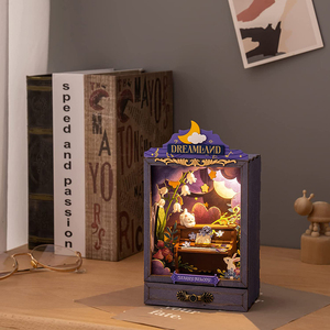 Starry Melody Kit de boîte de théâtre <span class=keywords><strong>miniature</strong></span> en bois DIY, puzzle 3D musical Pays des rêves avec lumière et tiroir de rangement, cadeau - Product Image 3