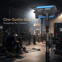 Éclairage photo professionnel 380W, lumière LED bicolore pour studio, alliage d'aluminium, angle lumineux de 120° pour vidéo YouTube en direct