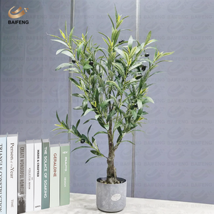 Árbol de Olivo Artificial de Plástico al por Mayor de Fábrica, Bonsái Personalizado Verde de 60-80cm <span class=keywords><strong>para</strong></span> Decoración de Jardín Interior y <span class=keywords><strong>Exterior</strong></span> - Product Image 3