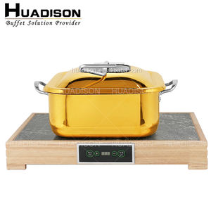 Huadison Traiteur Équipement <span class=keywords><strong>Buffet</strong></span> Royal Luxe <span class=keywords><strong>Buffet</strong></span> Doré Chauffe-Plats Pour Traiteur <span class=keywords><strong>Buffet</strong></span> - Product Image 5