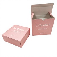 Caja de Cartón Corrugado de Materiales Reciclados, Caja Plegable con Logotipo Personalizado, Impresión UV a Color, Laminado Mate de 2mm, Caja de Regalo para Cosméticos