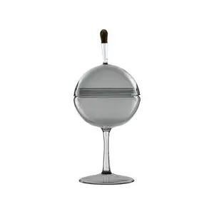 Custom Home Kitchen Restaurant Farbige Boro silikat grau Runde Glas Vorrats glas und dekorative Glas deckel