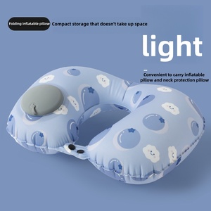 Le meilleur équipement de voyage gonflable portatif d'oreiller de cou en forme de U pour le <span class=keywords><strong>camping</strong></span> - Product Image 3